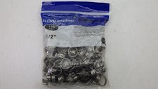 EFIELD 1/2" Stainless Steel PEX Cinch Clamp Rings 100 Pack SS12708 NOS