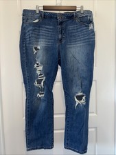 Sofia Jeans by Sofia Vergara Bagi Mid Rise Boyfriend Distressed Missy Size 20