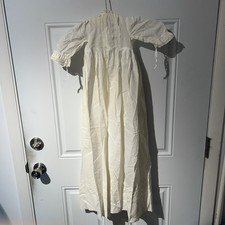 Hand Made Christening Gown For Girl Beautiful Detailing. Extra Long