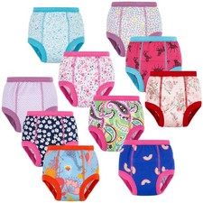 10-Pack Baby Potty Training Underwear, Soft 100 Cotton Absorbent Training Pa...