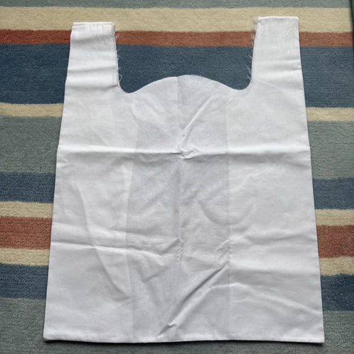 Borsa Maison Margiela bianca 100% cotone 46x61 cm (compresi manici) BN