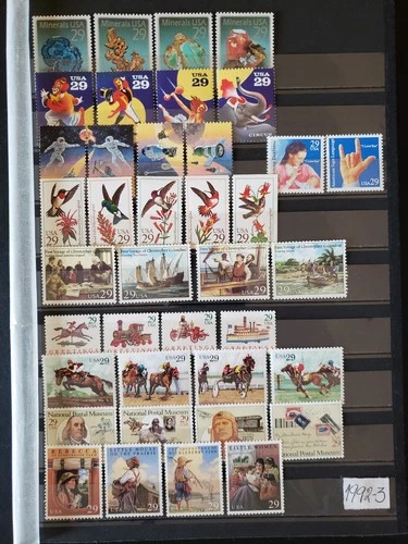 26016-US Stamps Collection Year 1992-1993, 10 Complete Sets - Mint 39 Pcs