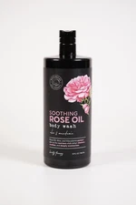New Botanical Spa Therapy SOOTHING ROSE OIL BODY WASH Aloe & Macadamia 32 oz