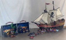 Playmobil 5135- Piratenbeuteschiff mit Piraten-Koffer zum Mitnehmen, Zubehör