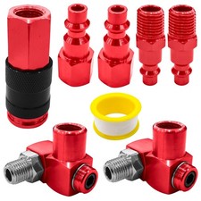 2 Packs 1/4" NPT 360 Degree Swivel Air Hose Fittings  1/4 NPT Quick Connect ...