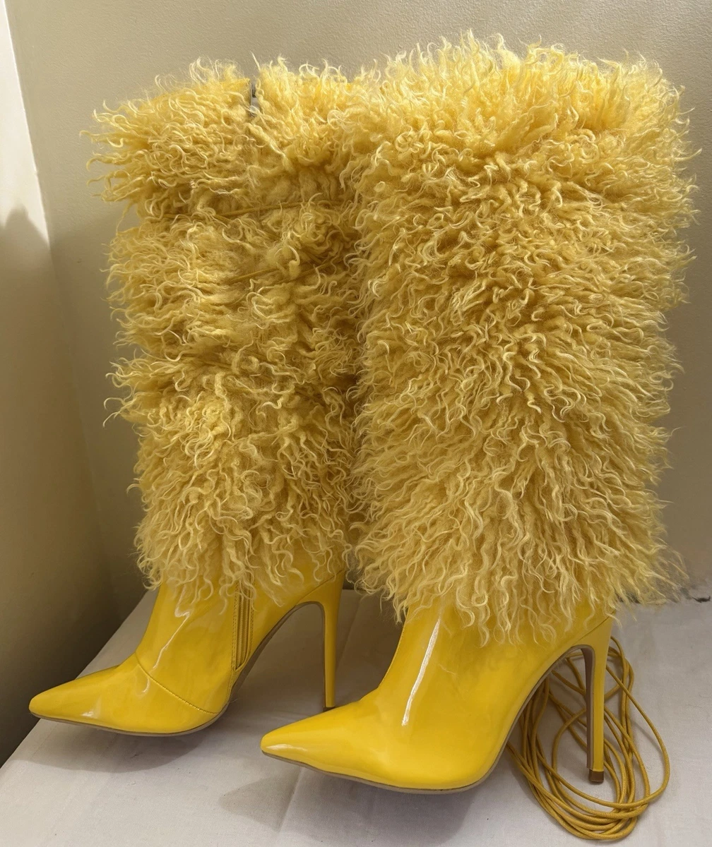 Women's Stiletto Heel Faux Fur for sale | eBay