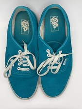 Vans Classic Authentic Teal Sneaker Skateboarding Shoe Size Mens 10.5/Womens 12