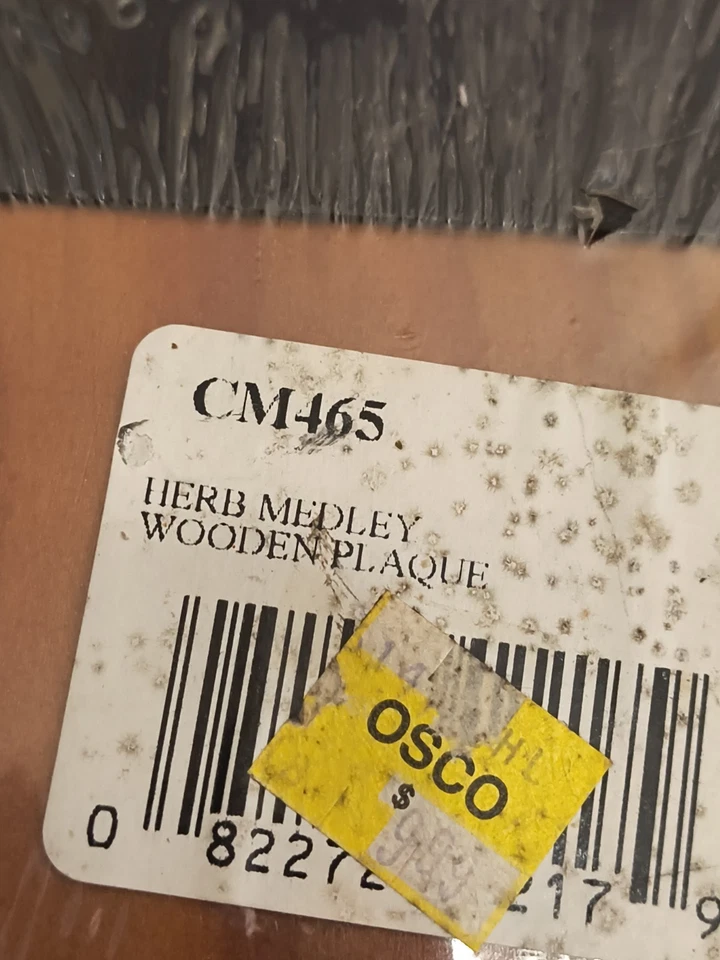 Vintage Kitschy Floral Notepad Holder Wooden Magnetic Cottage New Sealed - Image 4 of 4