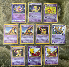 Pokemon Kadabra Abra Alakazam E4 Lot 10 Cards Base Set Shadowless Rising Rivals