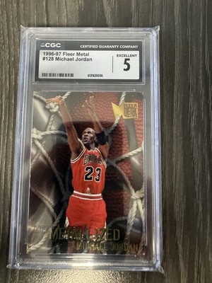 1996-97 CGC 5 Fleet Metal Michael Jordan Chicago Bulls