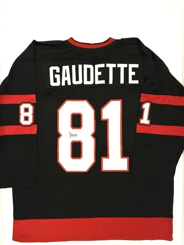 Adam Gaudette Signed Ottawa Senators Jersey JSA Certified Autographed NHL XL