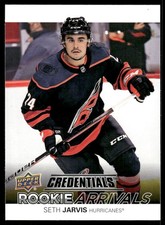 2021-22 Upper Deck Credentials #RA-16 Seth Jarvis Rookie Arrivals