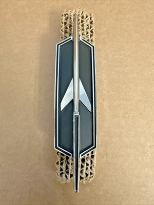 NOS GM 69 OLDS DELTA 88 ROYALE CUSTOM FRONT END HEADER PANEL ROCKET EMBLEM