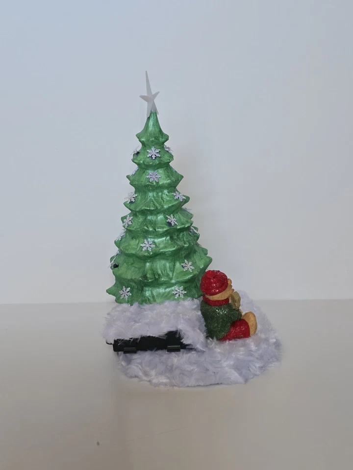 Ceramic Christmas Tree With Colored Lights With Remote.  10 Inches Tall, 7 Inch - Image 2 of 4