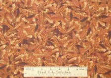 Bird Feathers Fabric By The Yard All Over Nature Cotton Fabric David Textiles