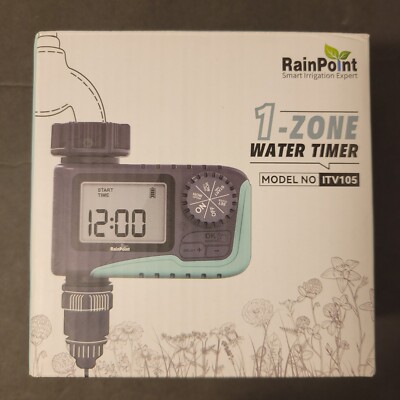 RainPoint 1-Zone Water Timer  ITV105 NEW OPEN BOX