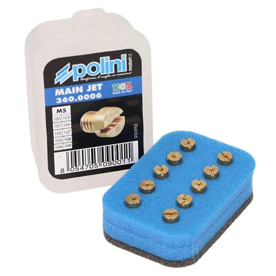 POLINI MF2160 Kit 10 getti massimo 100 / 109 per Carburatore Dellorto PHBG 19 - PHBG 21