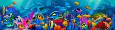 Ceramic Backsplash Tile Mural Dolphin Kitchen/Bathroom/Shower - Neptunes Garden