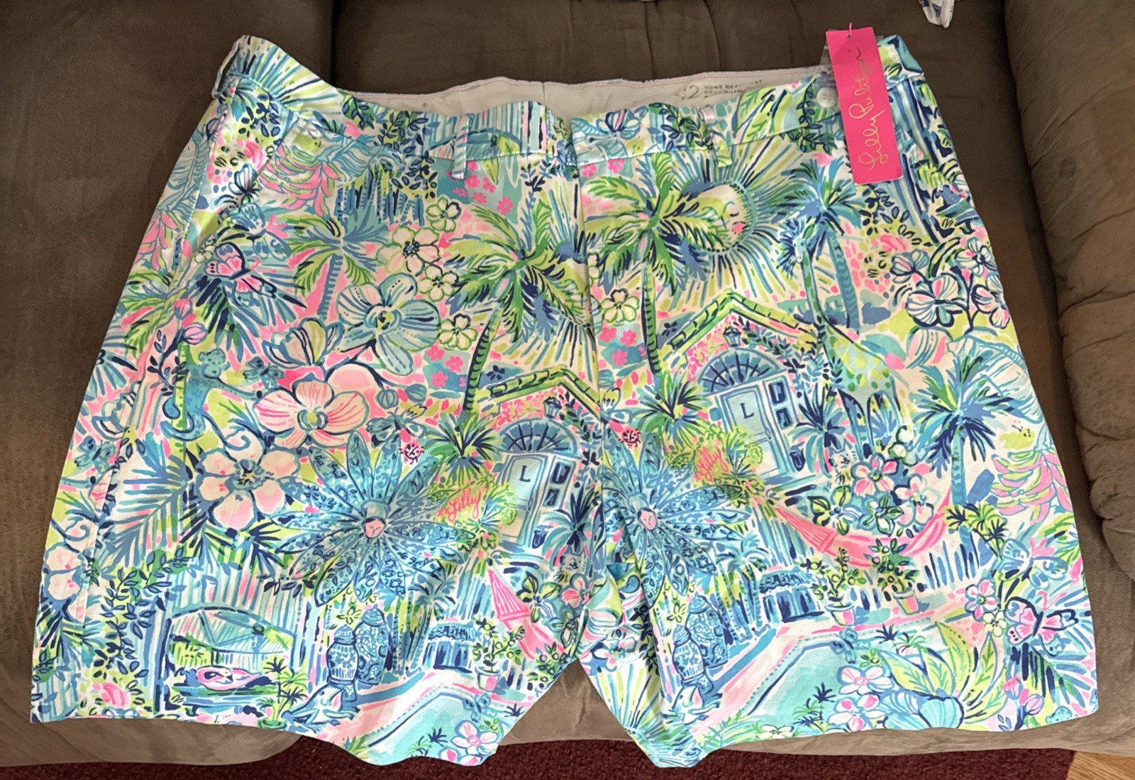 Lilly Pulitzer Beaumont Stretch Shorts Lilly's House 42R NEW