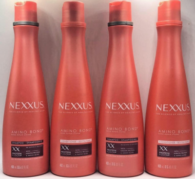 4PC Nexxus Amino Bond Shampoo & Conditioner Set ~ 13.5 Fl Oz Each ~ FAST SHIP