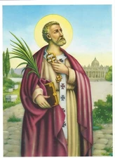 Catholic ST. PETER THE APOSTLE - 8x10" ULTRA PREMIUM SATIN PRINT ready to frame