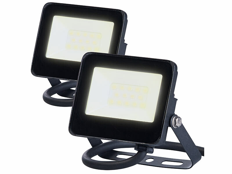 Mini projecteur LED puissant 800 lm blanc chaud IP65 résistant pluie et gel