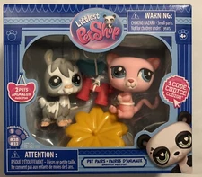 Littlest Pet Shop Pet Pairs G7 #28 Grey Llama & #32 Pink Possum Same Day Ship
