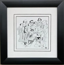 Al Hirschfeld "Great American Songwriters '83 " CUSTOM FRAMED ART   Music