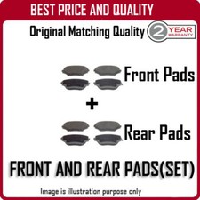 FRONT AND REAR PADS FOR VAUXHALL CORSA 1.7 CDTI SRI 9/2003-7/2005