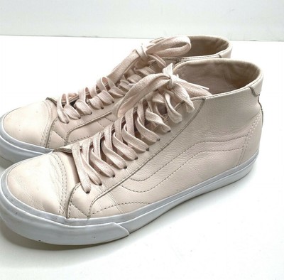light pink leather vans