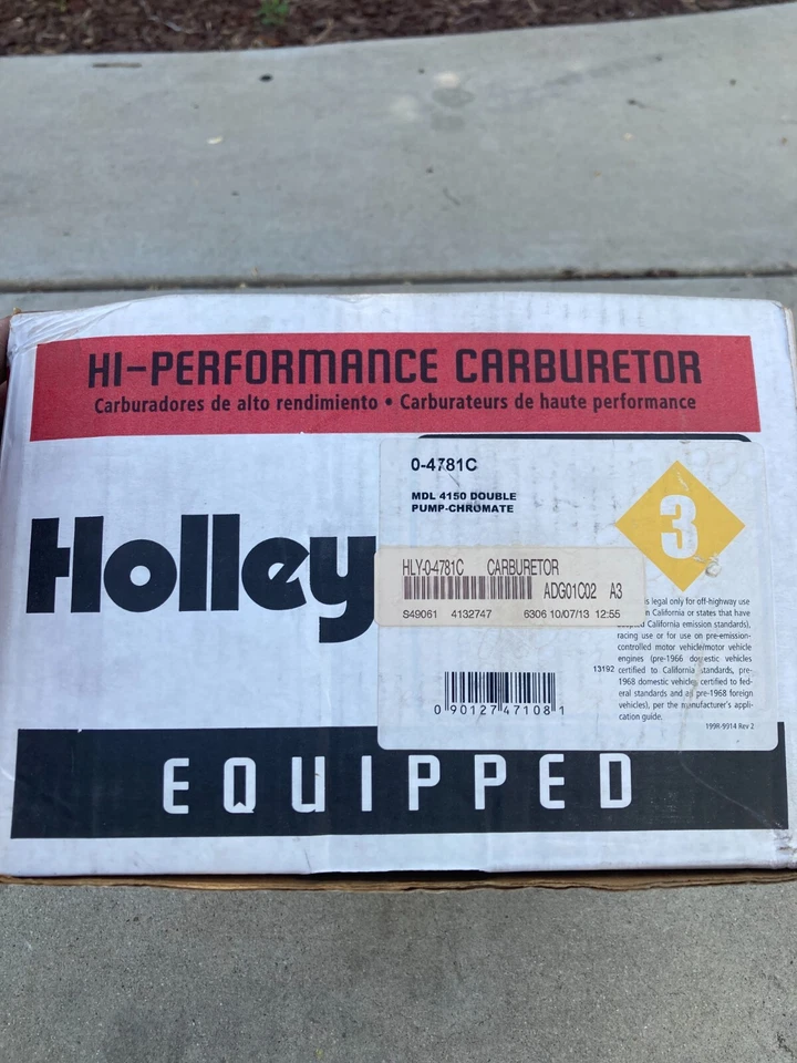 Carburador Holley 0-4781C 850CFM Foto 3 de 4