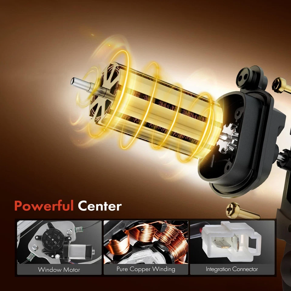 Regulador de ventana eléctrica delantero derecho y motor 2 pines para Mazda 929 1992 1993-1995 Foto 4 de 4