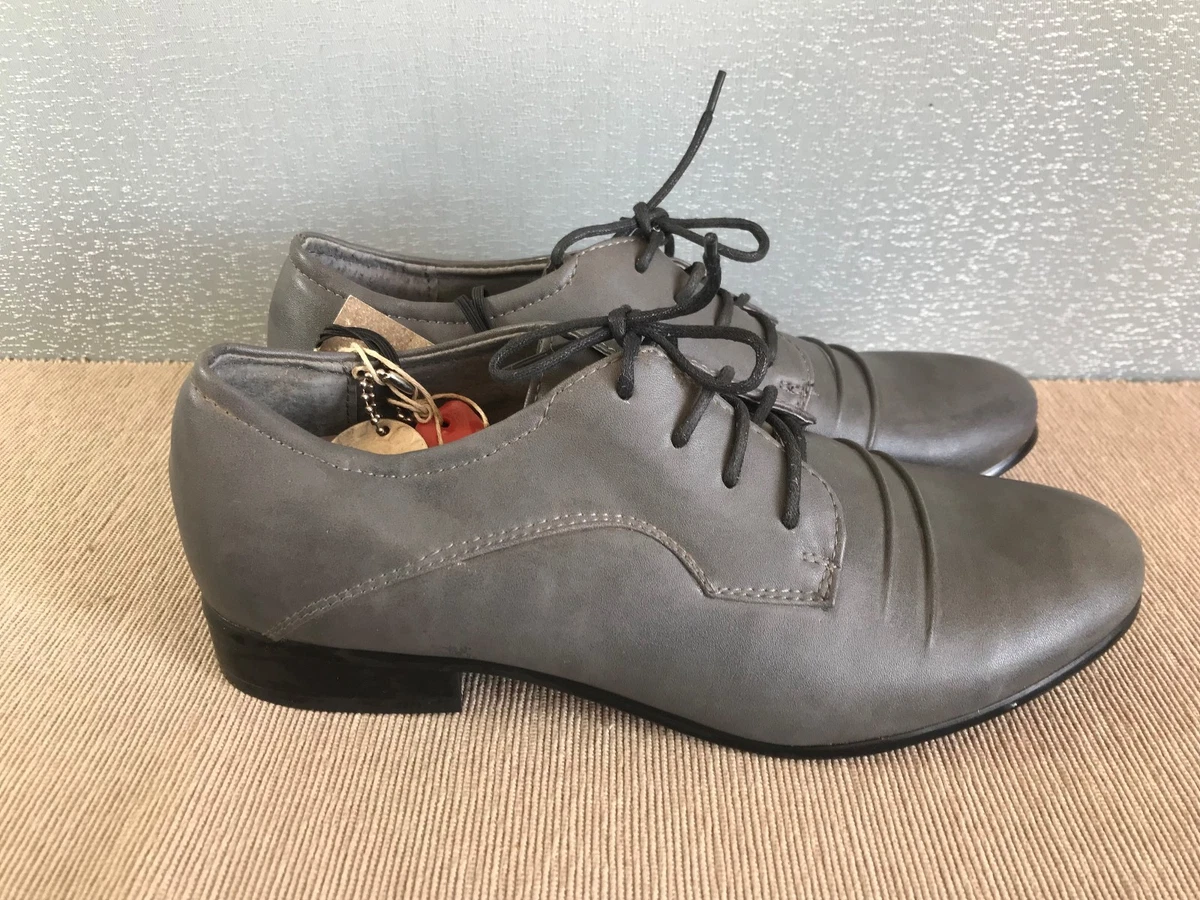 Grey casual dress shoes store