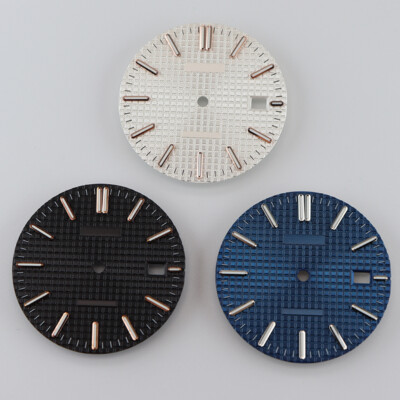 31.8mm Metal Watch Dial Parts C3 Luminous For Seiko NH34 NH35 NH36