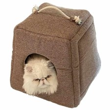 Cat Bed and Cat House Foldable High Quality With Memory Foam Cushion Washable