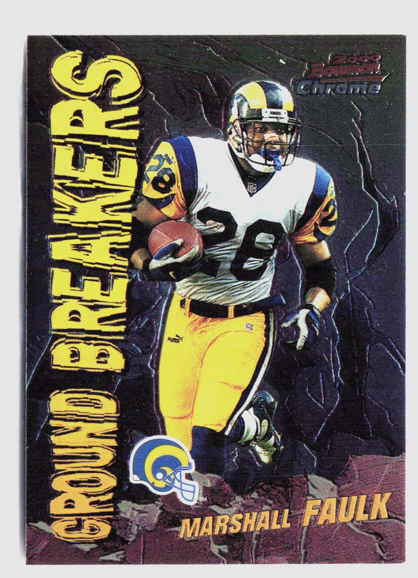 2000 Bowman Chrome #GB7 Marshall Faulk Ground Breakers 419B