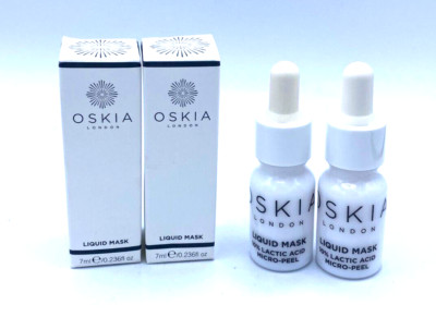 Lot of 2 Oskia Liquid Face Mask Lactic Acid Micro Peel  7 ml / 0.236 oz x 2