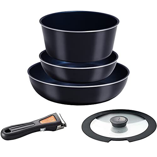 New Pearl Metal HB-3976 Frying Pans  Pots  5-Piece Set  Induction Compatible