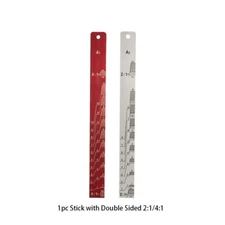 1pc Paint Measuring Mixing Stick Ratio 2:1 / 4:1 Double Sided