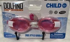 Dolfino Premier Child 4+ Pink White Free Style Goggles