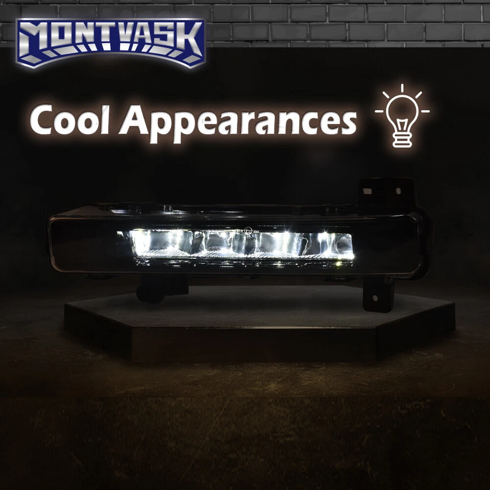 Luces antiniebla LED DRL negras aptas para BMW Serie 5 G30 G31 G38 520i 530i 540i 16-20 Foto 4 de 4