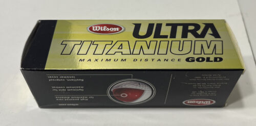 Wilson Ultra Titanium Distanza Massima Oro Manicotto di (3) Palline da Golf #5 - Foto 3 di 8