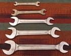 Vintage Unbranded Double Open End Wrenches, Set of 5 — photo 4