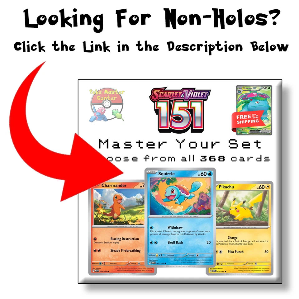 Pokemon 151 - Choose Your Card - Scarlet & Violet - US Seller - Free Shipping - Image 2 of 2