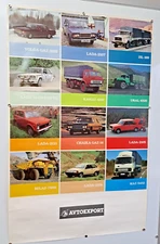 Advertising Car Poster🚗Avtoexport USSR🚗ORIGINAL🚗/lada/niva/volga/belaz/Chaika