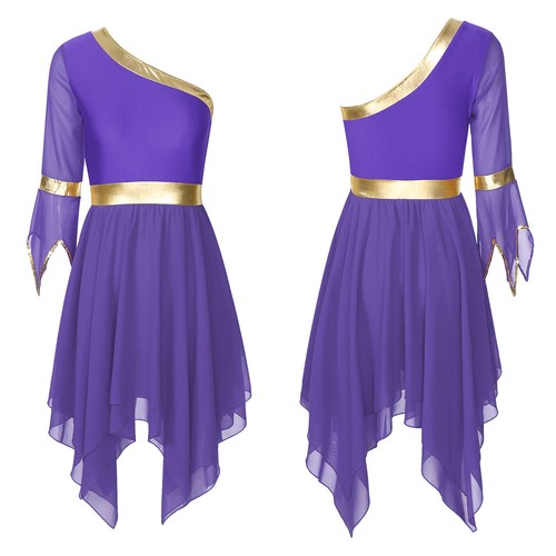 Para mujeres Disfraz de Baile Fiesta Vestido Show Vestidos de Baile Ropa Corta Borde Gimnasio - Imagen 42 de 77