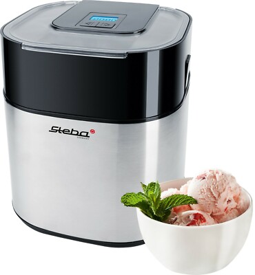 Steba IC 30 Eismaschine   Für bis zu 20 Kugeln, Frischedeckel, Rutschfeste Füße