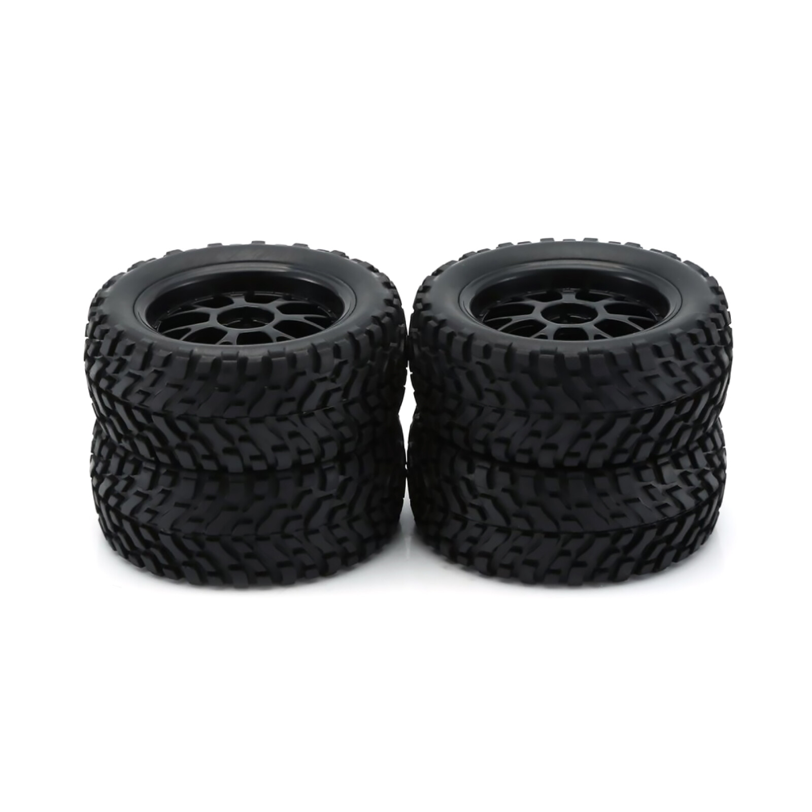 4Pcs 75mm Wheel Tires for Wltoys 144001 Tamiya HSP 1/16 Off Road Buggy RC Car g