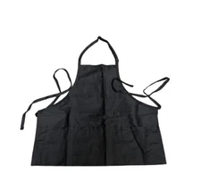 DELTA Plus FAME FABRICS 3 Pocket Bib Apron BLACK OS BRAND NEW