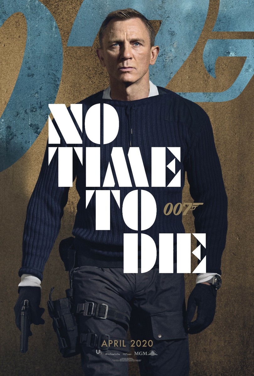 007 NO TIME TO DIE POSTER JAMES BOND DANIEL CRAIG RAMI MALEK RALPH